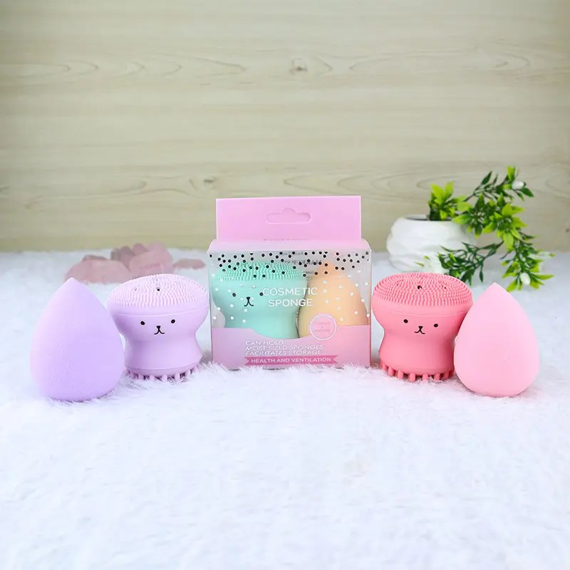 pulpo limpiador + blender Compra maquillaje al por mayor en