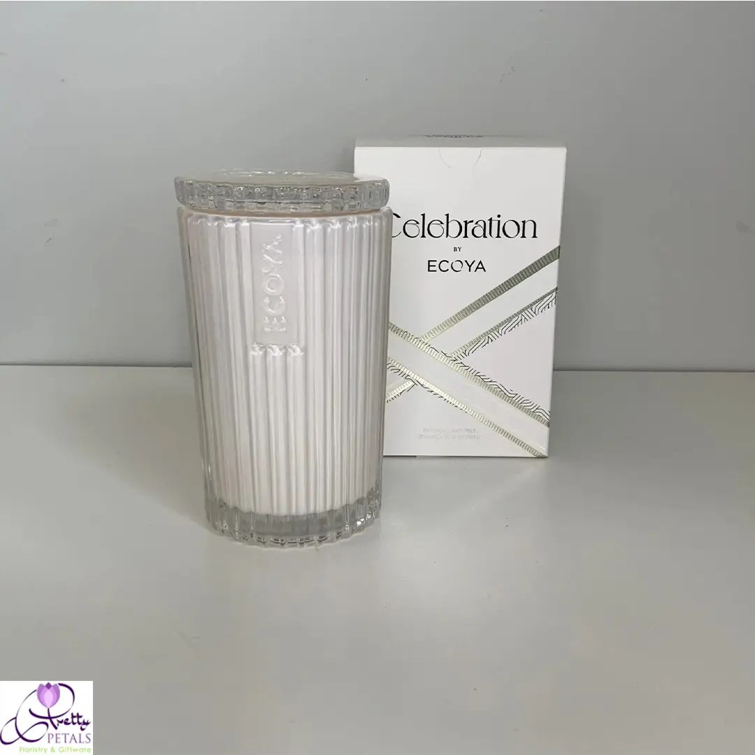 Ecoya Celebration Collection White Musk and Warm Vanilla 345g