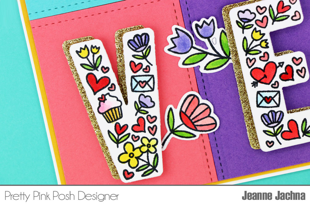 Color Block Valentine Pretty Pink Posh