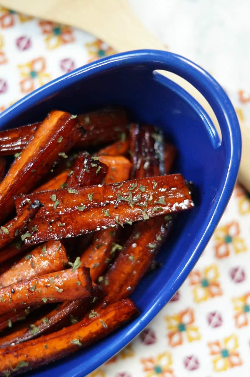 Roasted Balsamic and Brown Sugar Carrots Pretty Providence