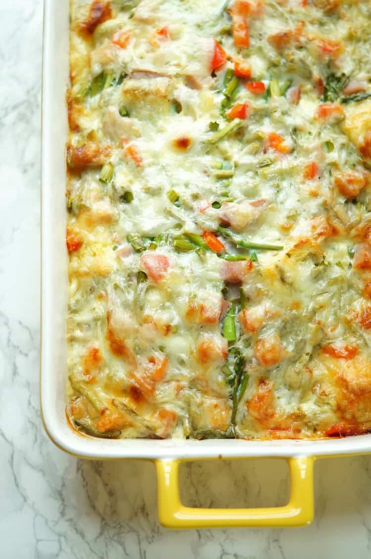 Ham and Asparagus Strata Pretty Providence