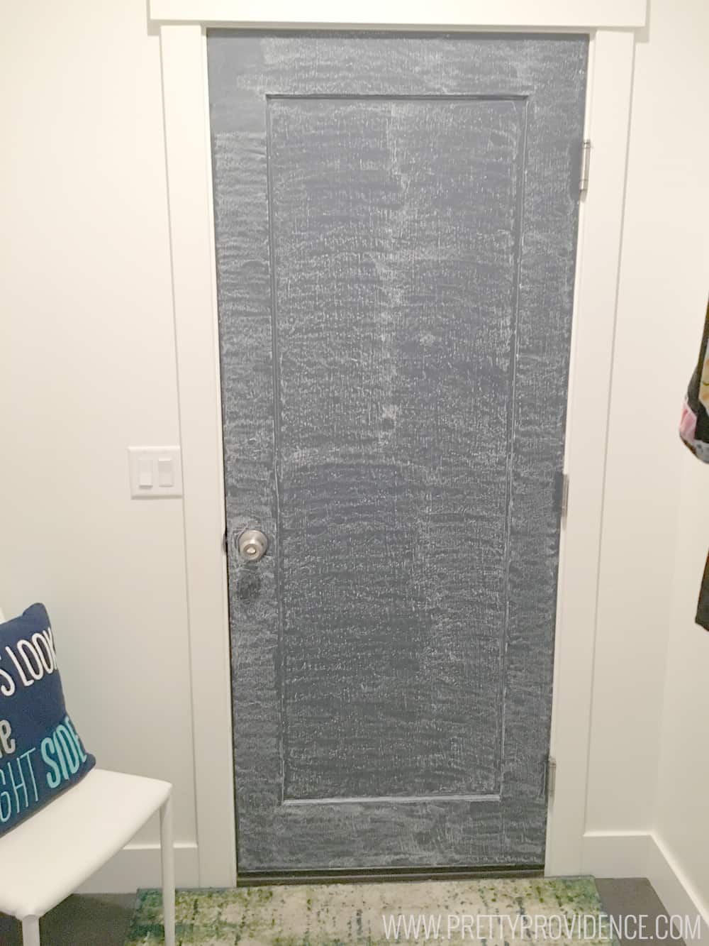 How to Paint a Chalkboard Door