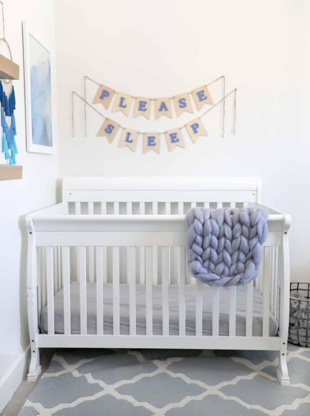 Adorable Grey and Blue Nursery Pretty Providence