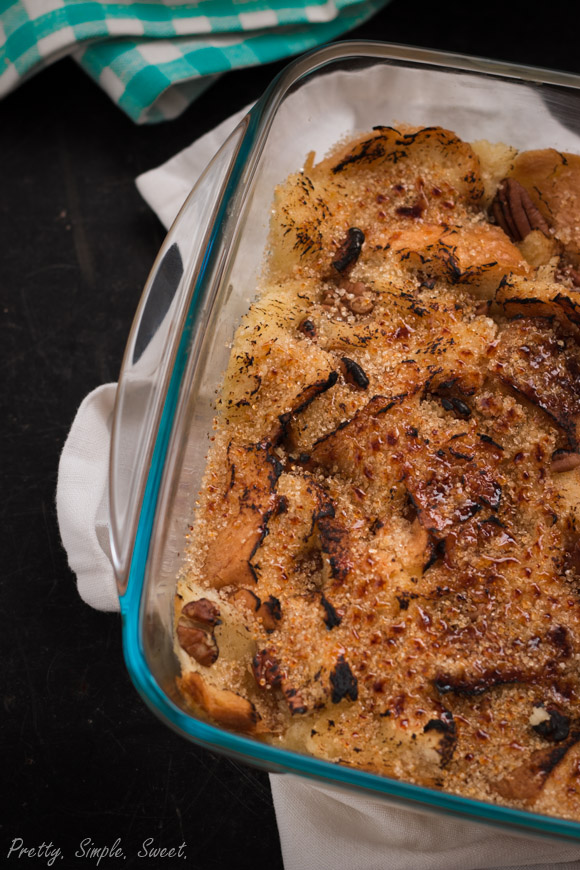 Creme Brulee Bread Pudding Pretty. Simple. Sweet.