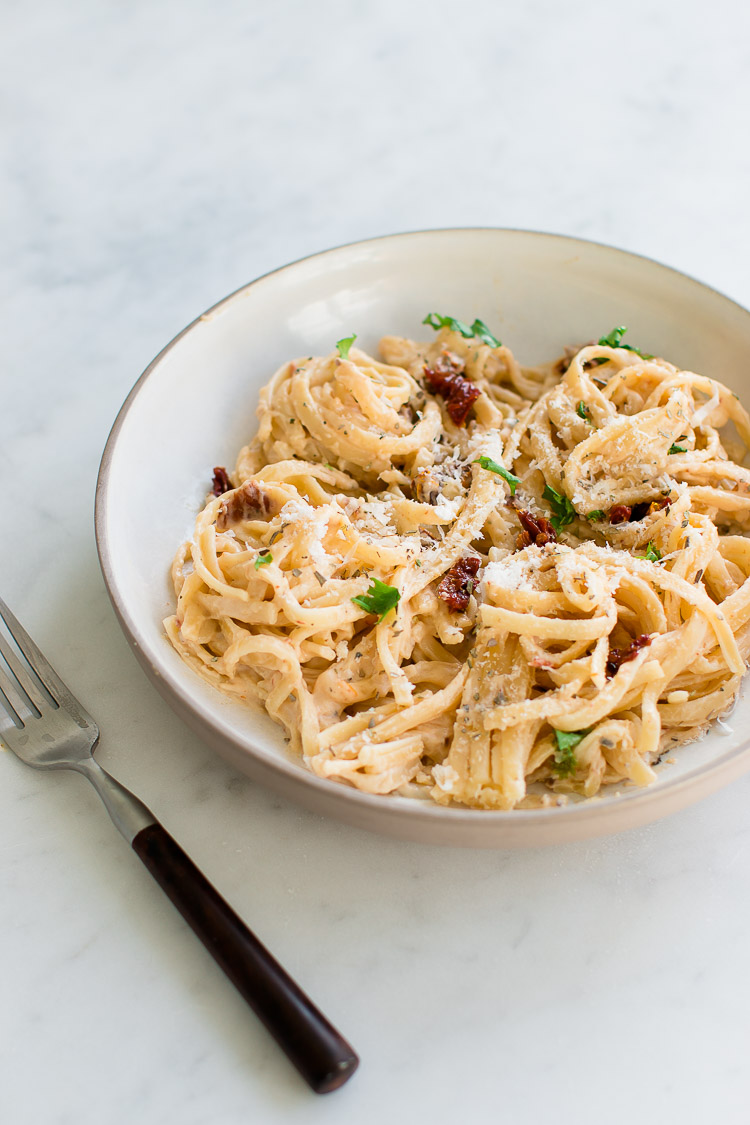 Creamy SunDried Tomato Pasta Pretty. Simple. Sweet.