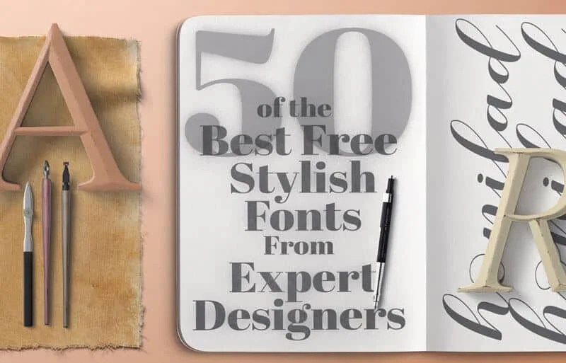 Stylish Fonts A Collection of 50 Stunning Free Fonts Prettyz