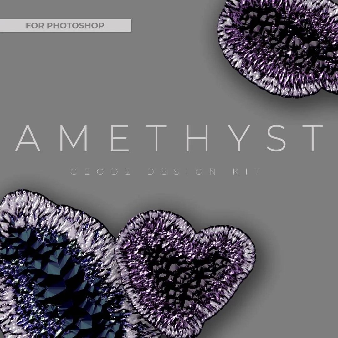 Amethyst Geode Design Kit Prettyz Media Business Templates & Graphics