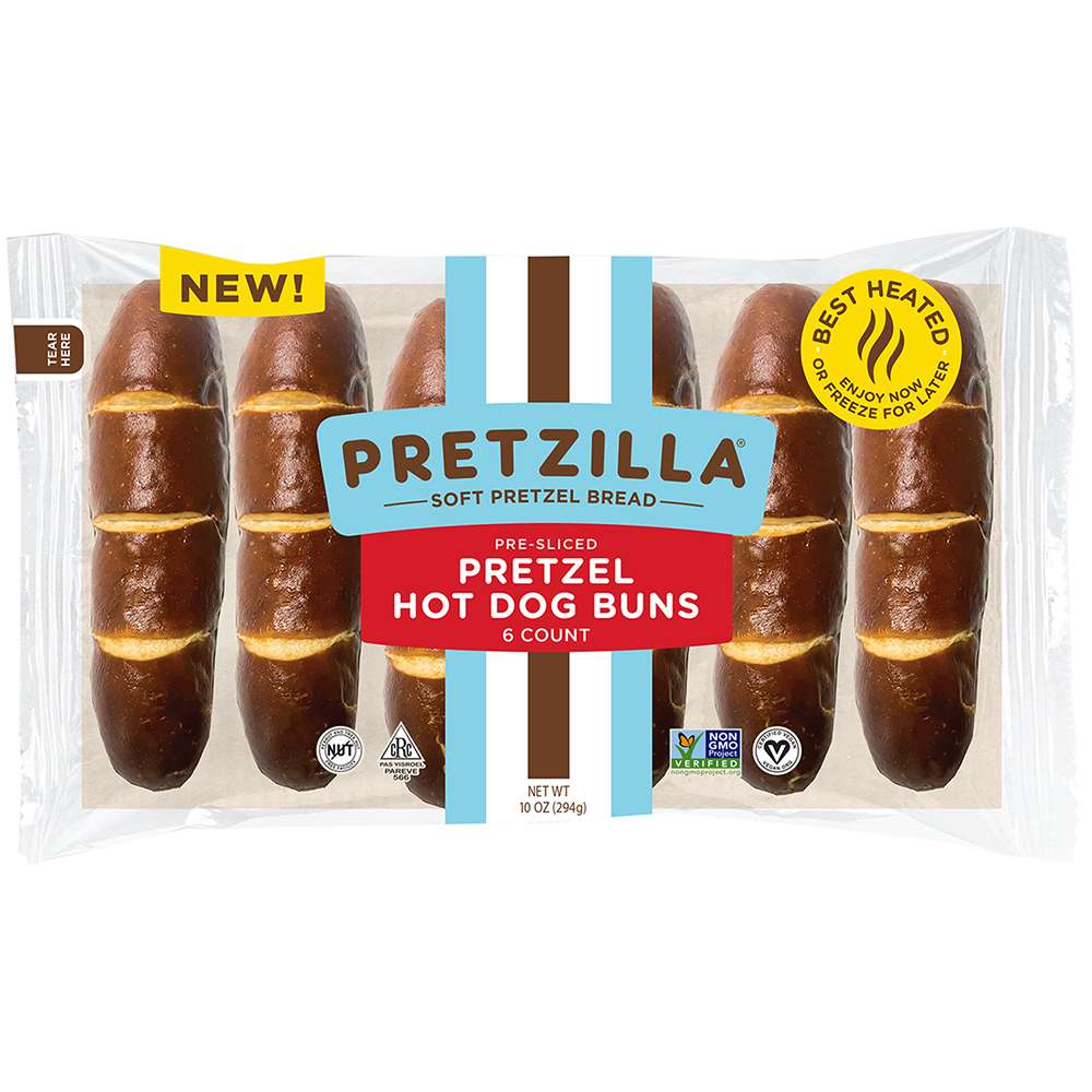 PRETZILLA® Pretzel Hot Dog Bun PRETZILLA