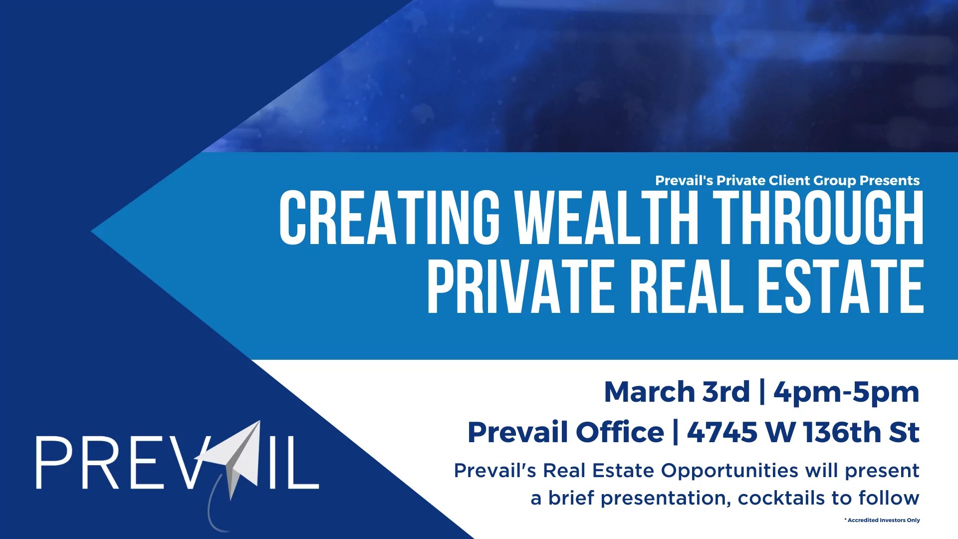 Creating Wealth Through Private Real Estate Prevail IWS