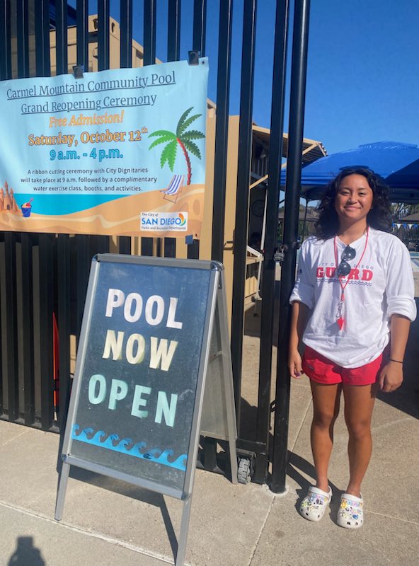 Celebrating the Opening of Carmel Mountain Pool with the City of San
