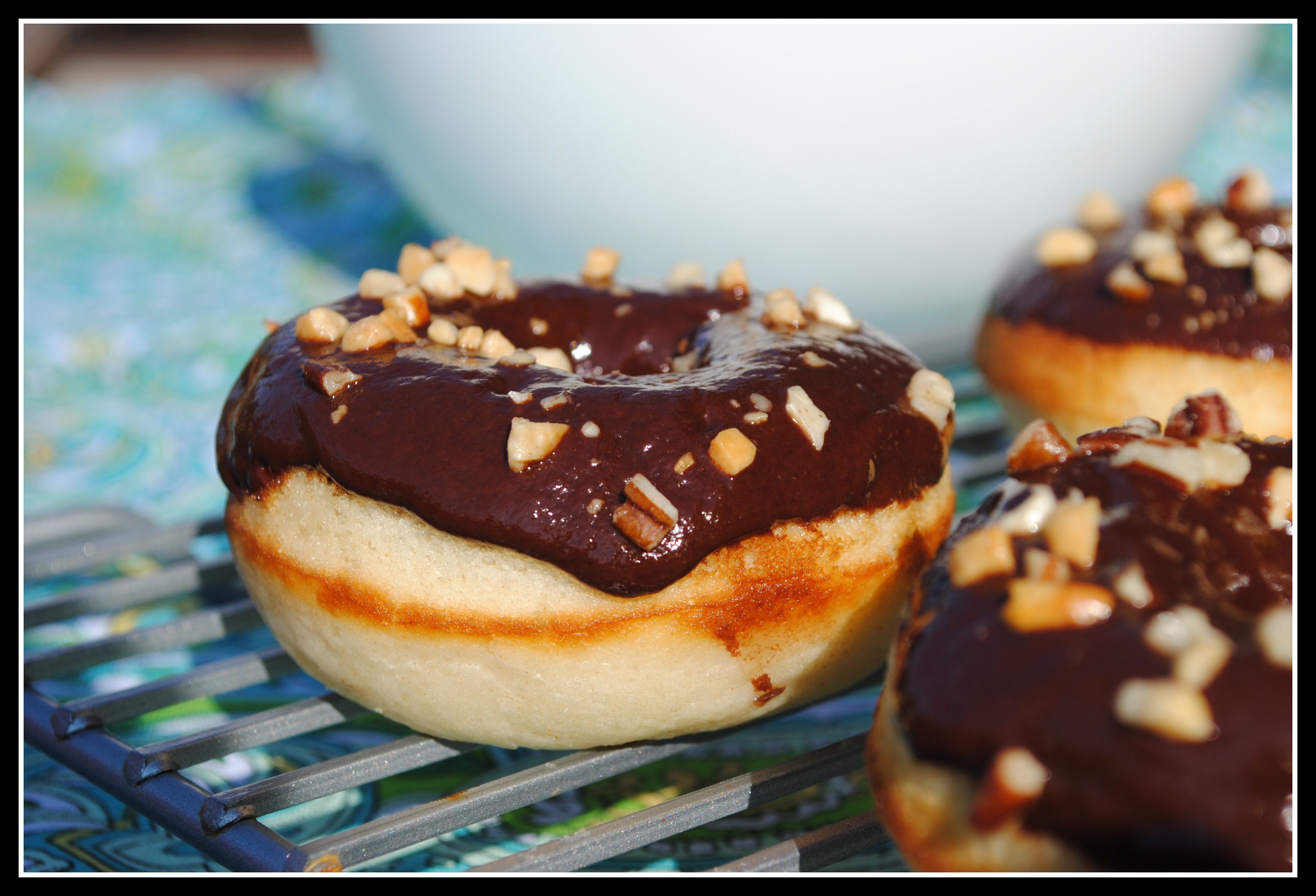 Baked Cake Doughnuts with Chocolate Glaze Prevention RD