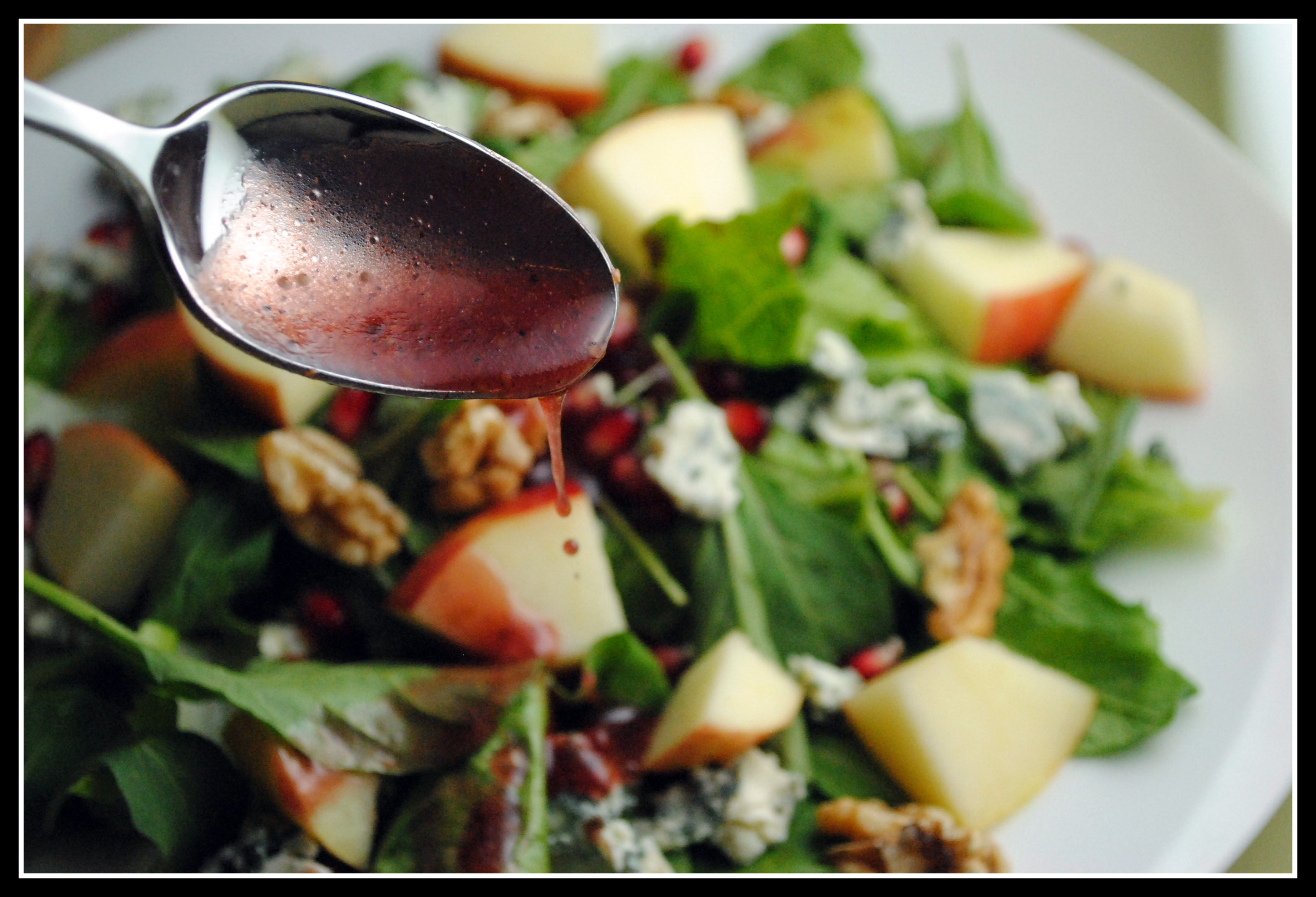 Meatless Monday Chopped Apple Salad with Toasted Walnuts, Blue Cheese