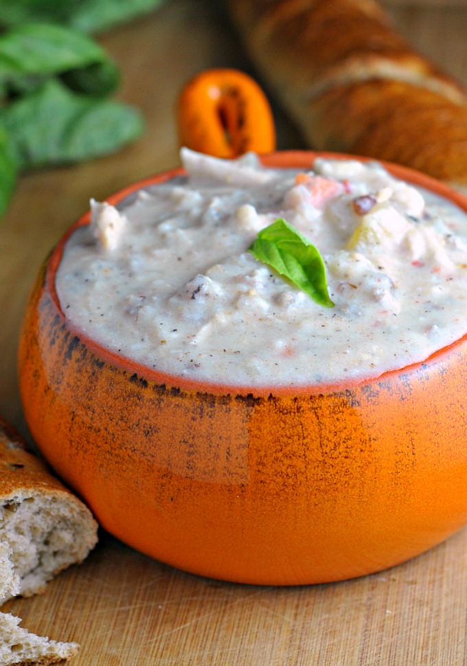 Slow Cooker Creamy Chicken Wild Rice Soup Prevention RD