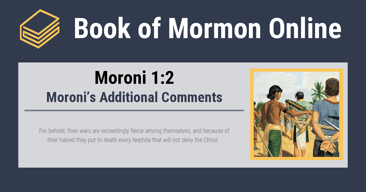 Moroni 12 Moroni’s Additional Comments • Book of Mormon Online