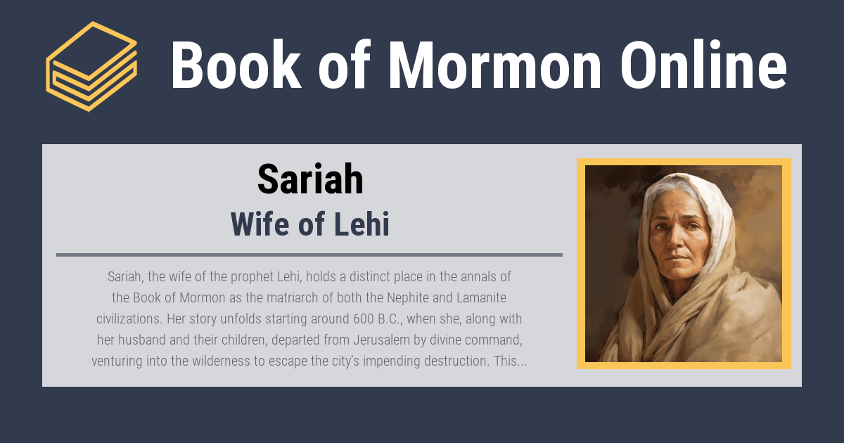 Sariah • Book of Mormon Online
