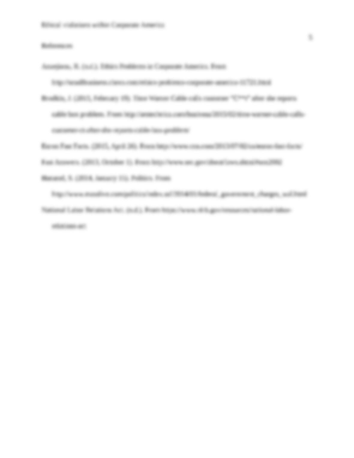 Ethical violations within corporate America Online Studying Solution