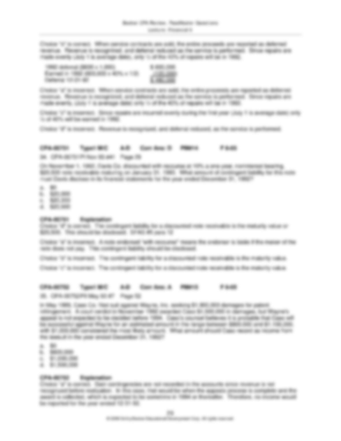 CPA Exercise Questions