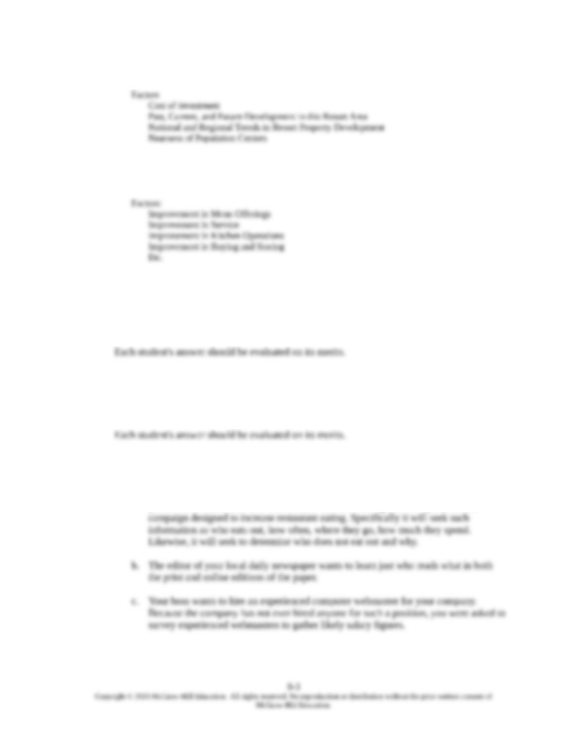 9780073403229 Chapter 8 Skills Building Exercises Get