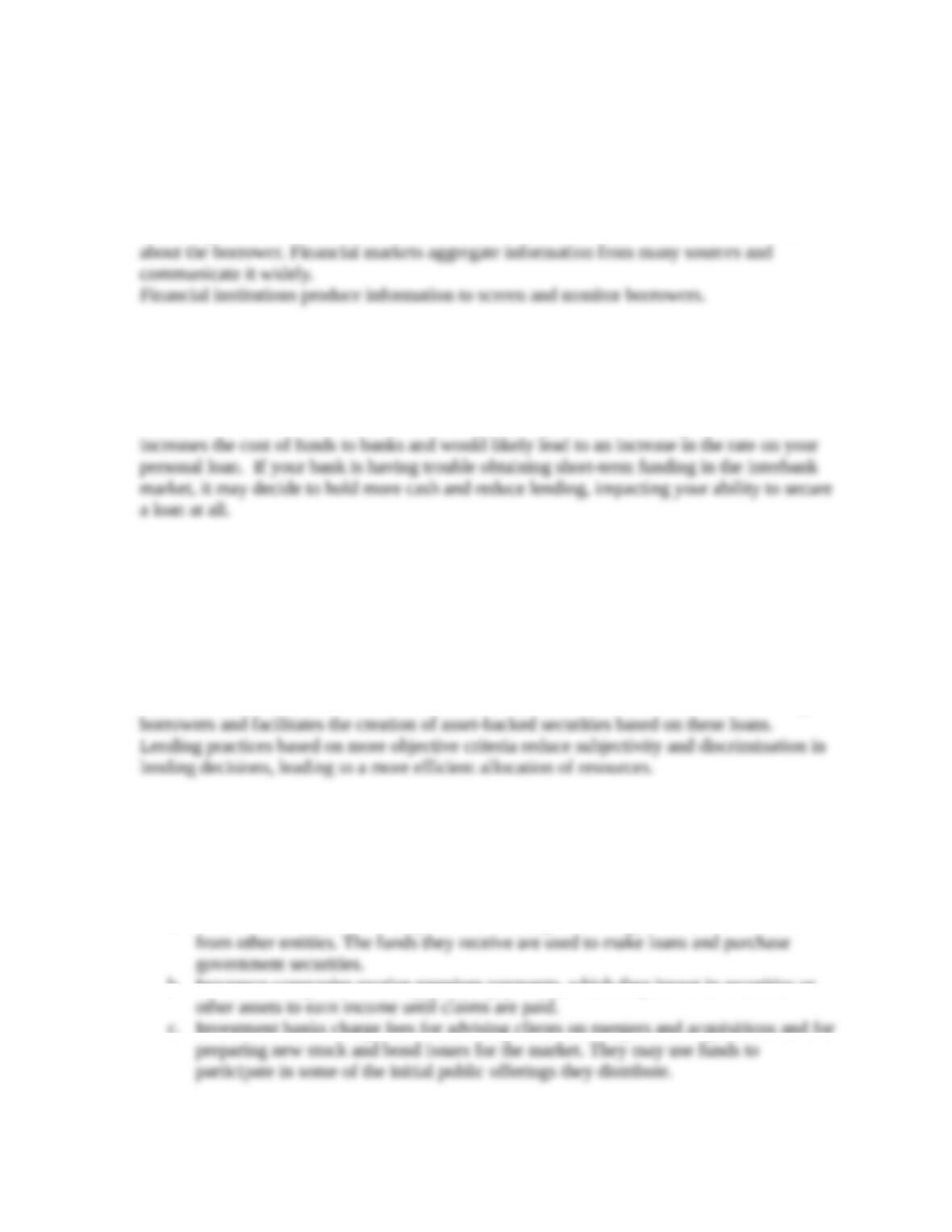 chapter 3 financial institutions solutions