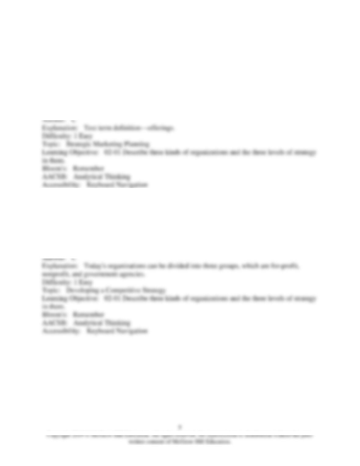 9781259924040 Test Bank Chapter 2 Part 1 Get 24/7 Homework Help