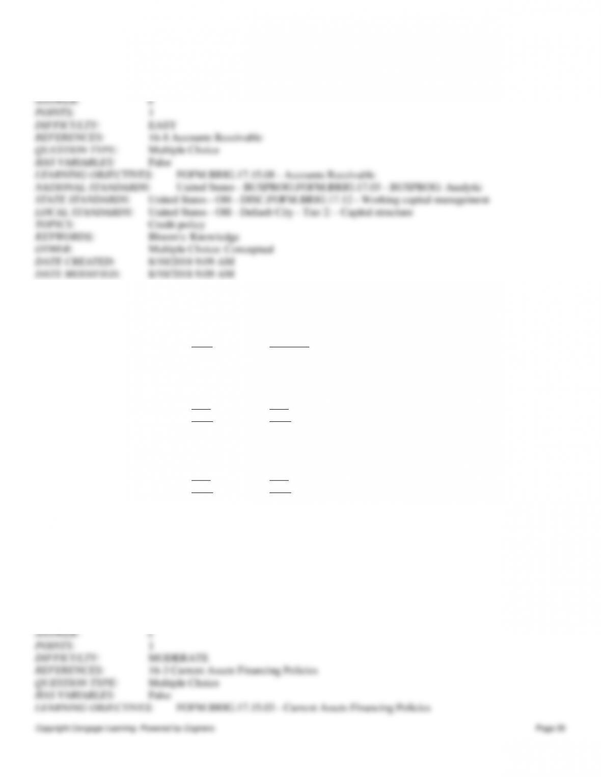 9781337902571 Test Bank Chapter 15 Part 2 Get 24/7 Homework Help