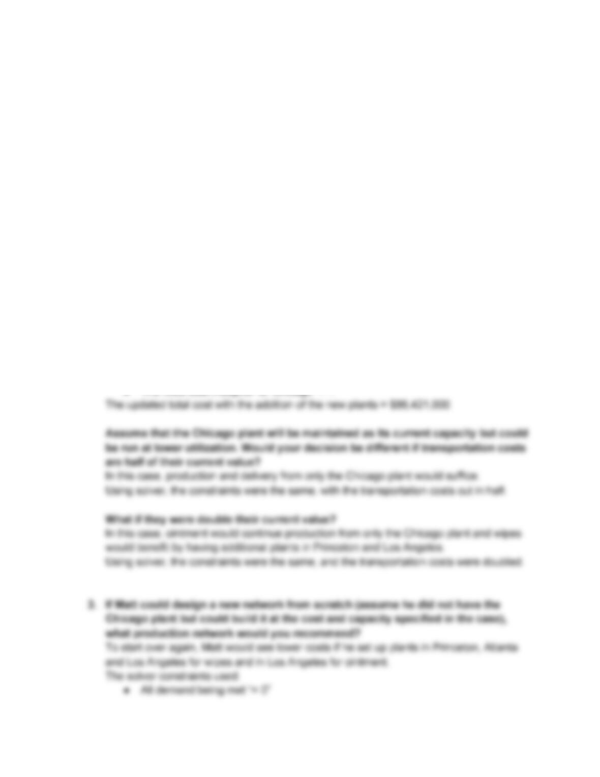 Case Study Chap 5, Coolwipes Online Studying Solution