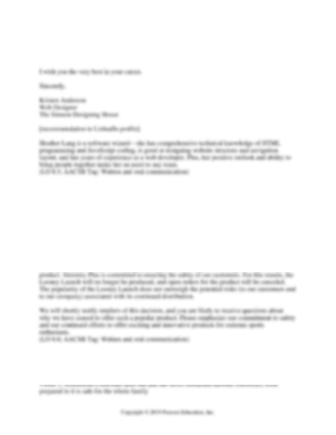 Business Communication Chapter 8 Writing Negative Messages