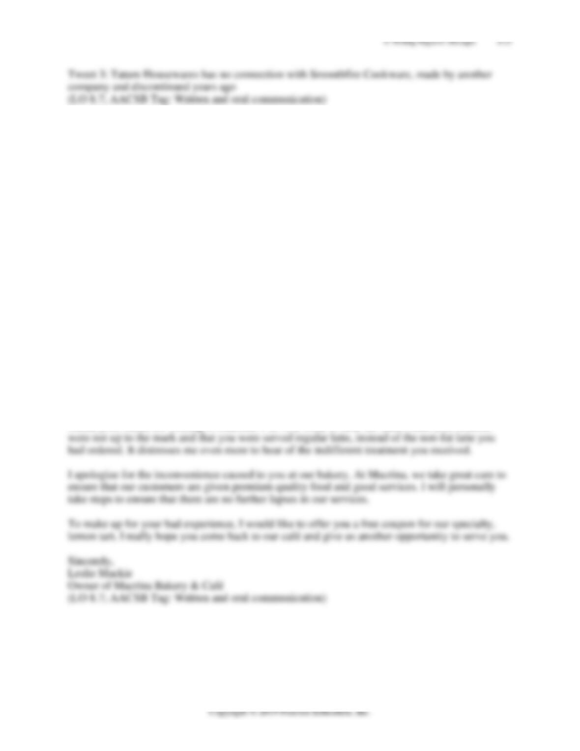 Business Communication Chapter 8 Writing Negative Messages