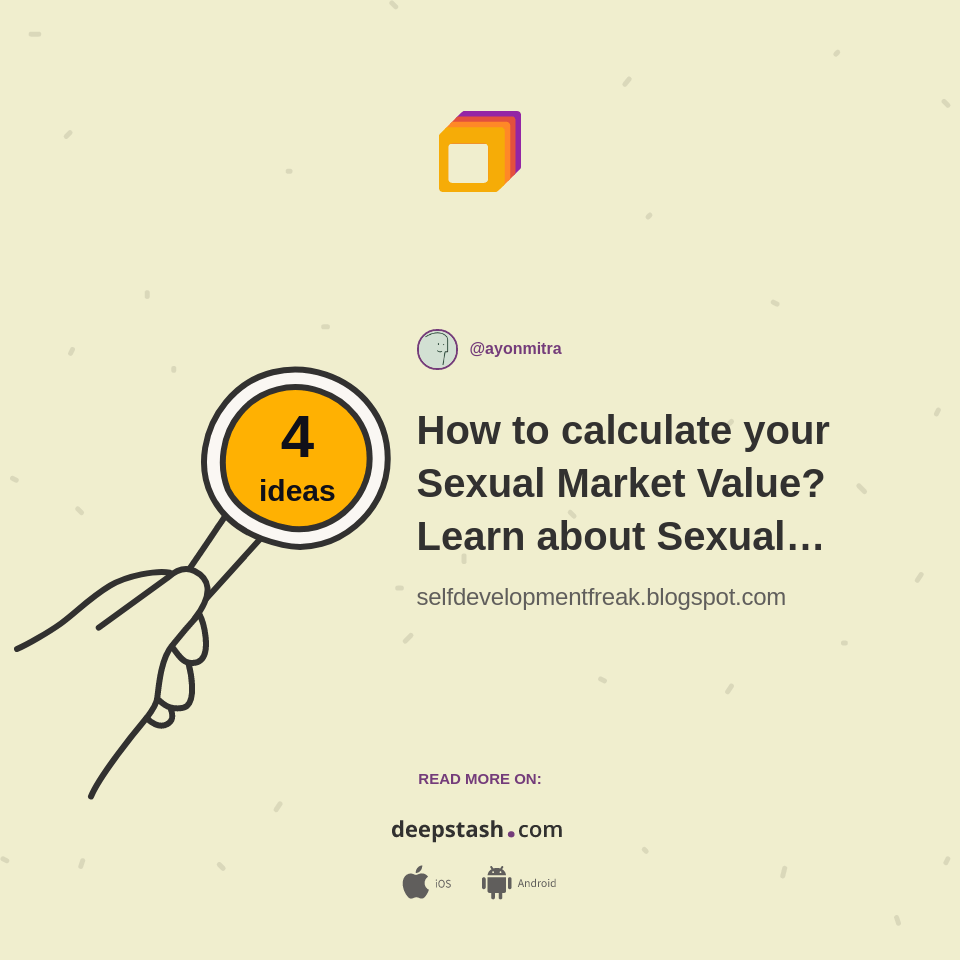 How to calculate your Sexual Market Value? Learn about Sexual Market