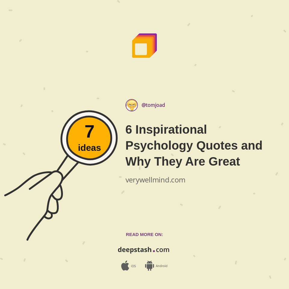 6 Inspirational Psychology Quotes and Why They Are Great Deepstash