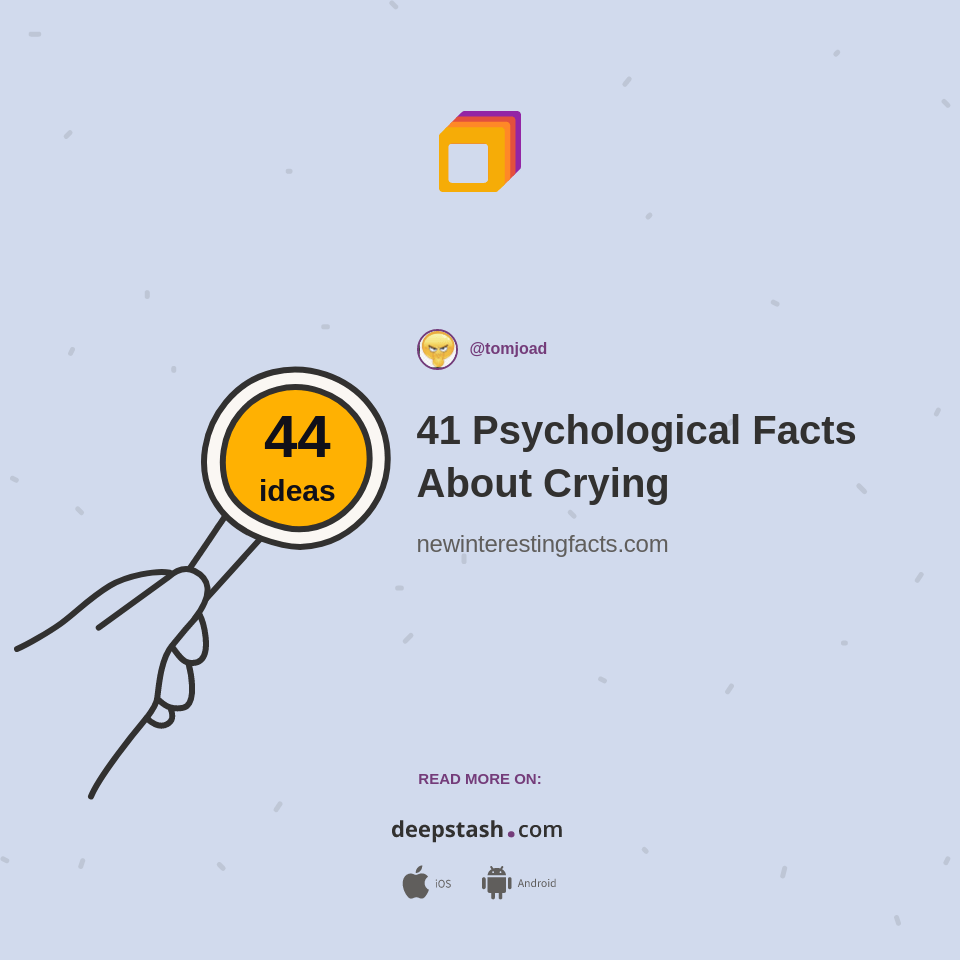 41 Psychological Facts About Crying Deepstash