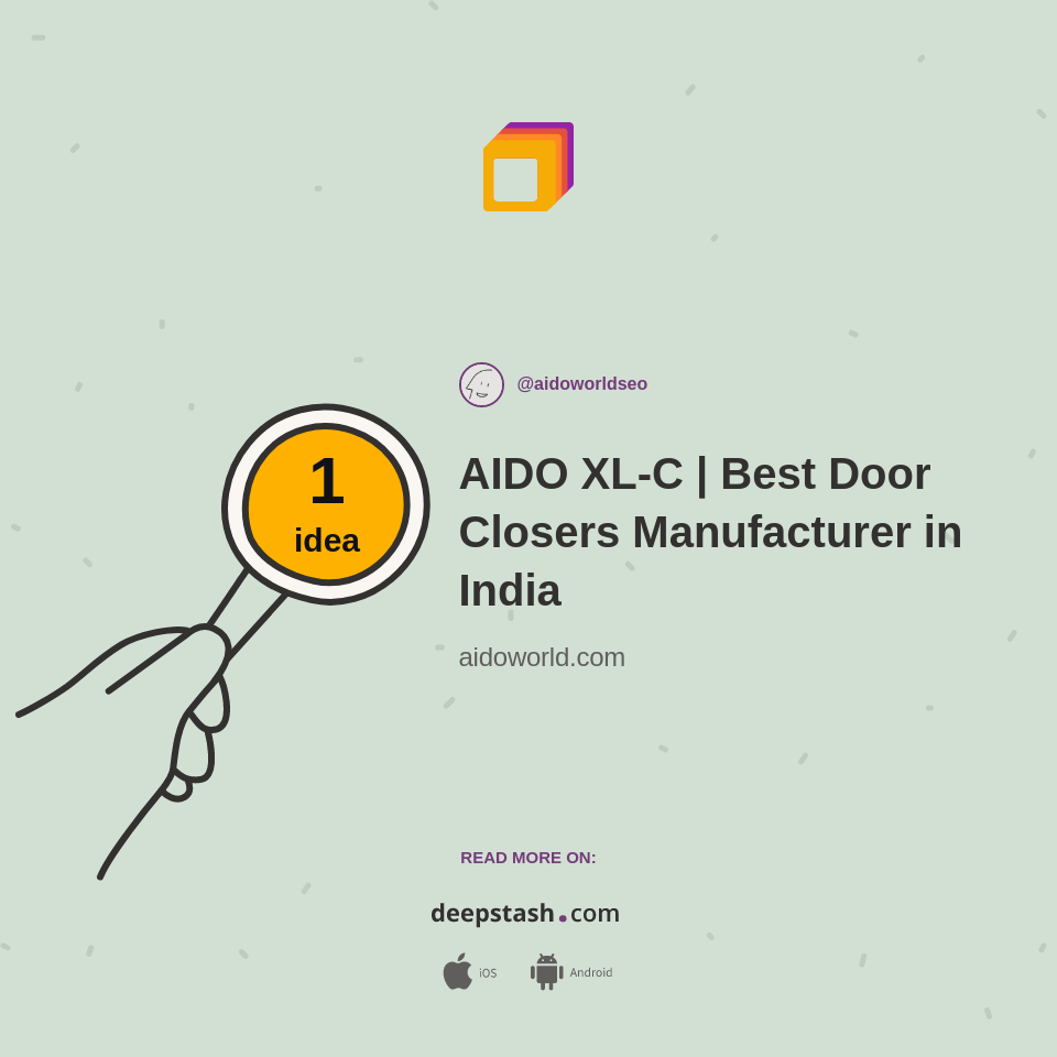 AIDO XLC Best Door Closers Manufacturer in India Deepstash