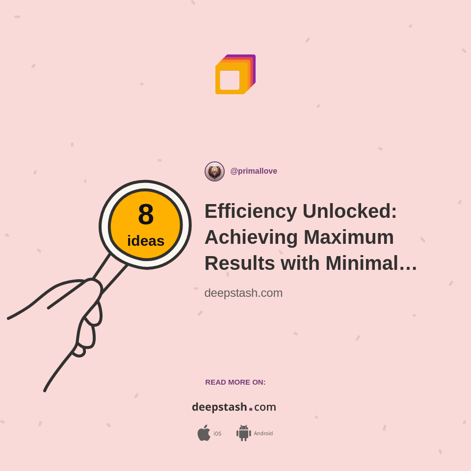 Efficiency Unlocked Achieving Maximum Results with Minimal Effort in