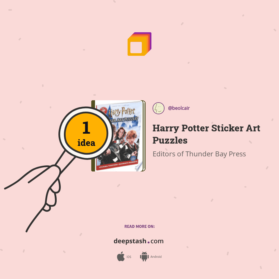 Harry Potter Sticker Art Puzzles Deepstash