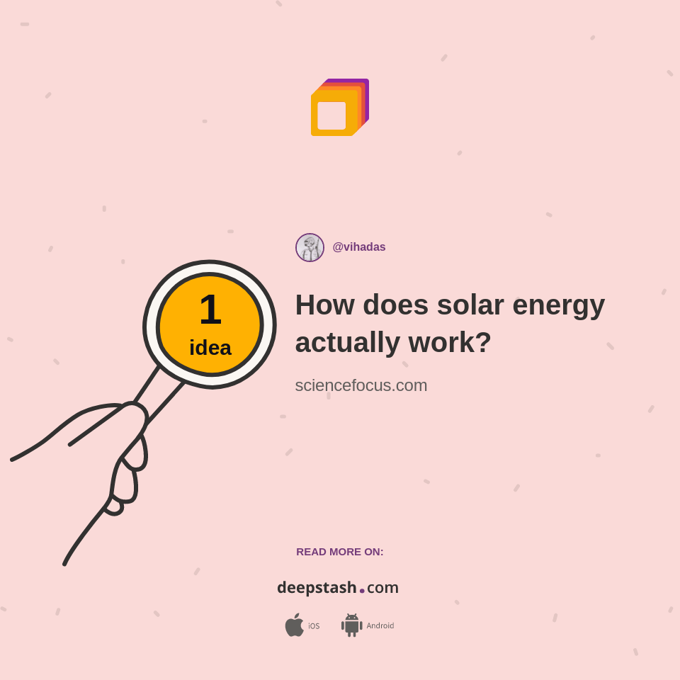 How does solar energy actually work? Deepstash