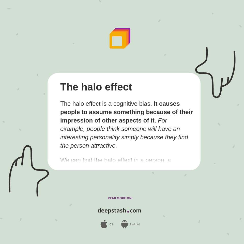 The halo effect Deepstash