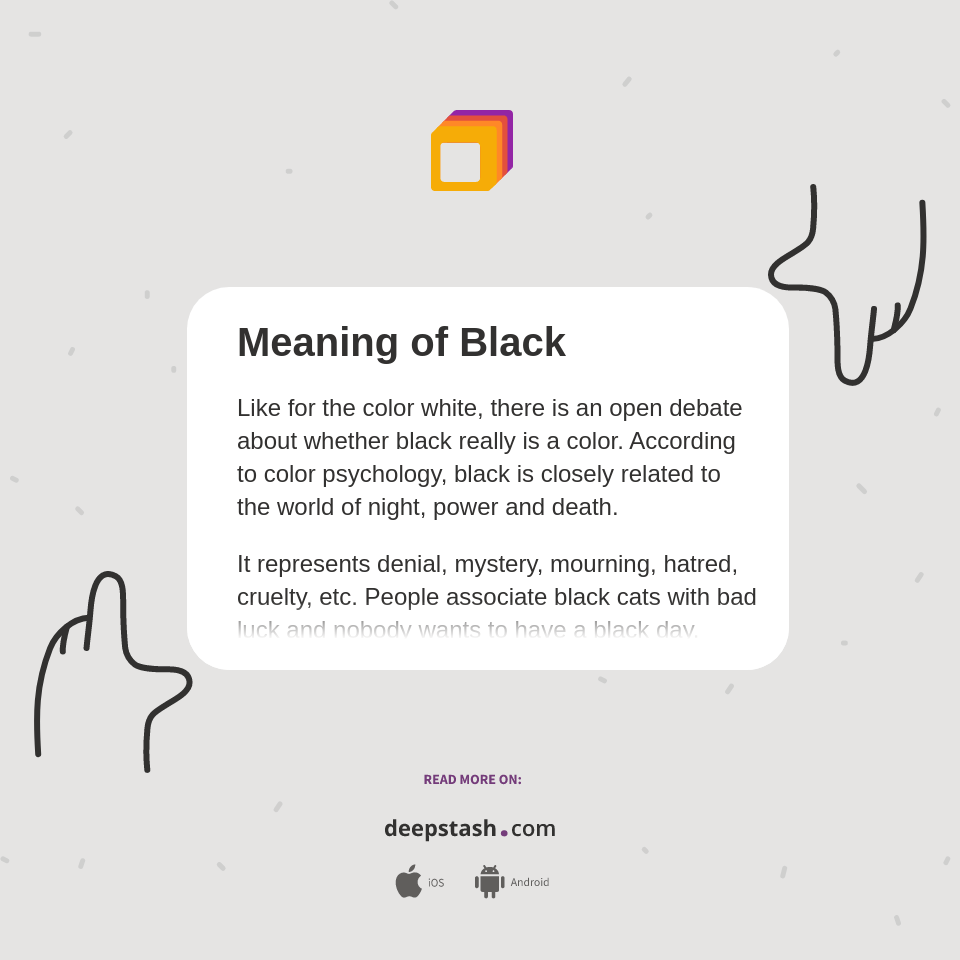 Meaning of Black Deepstash