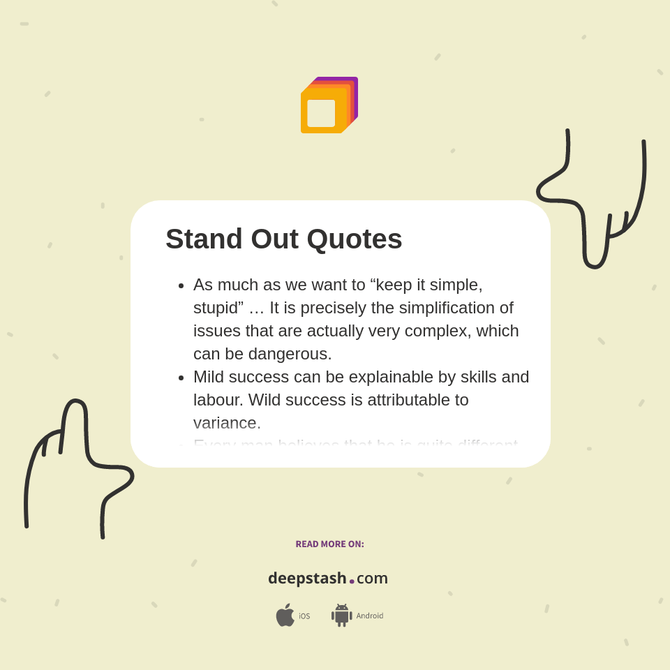 Stand Out Quotes Deepstash