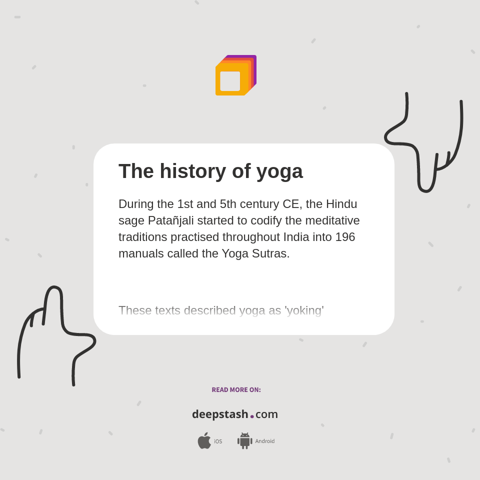 The history of yoga Deepstash