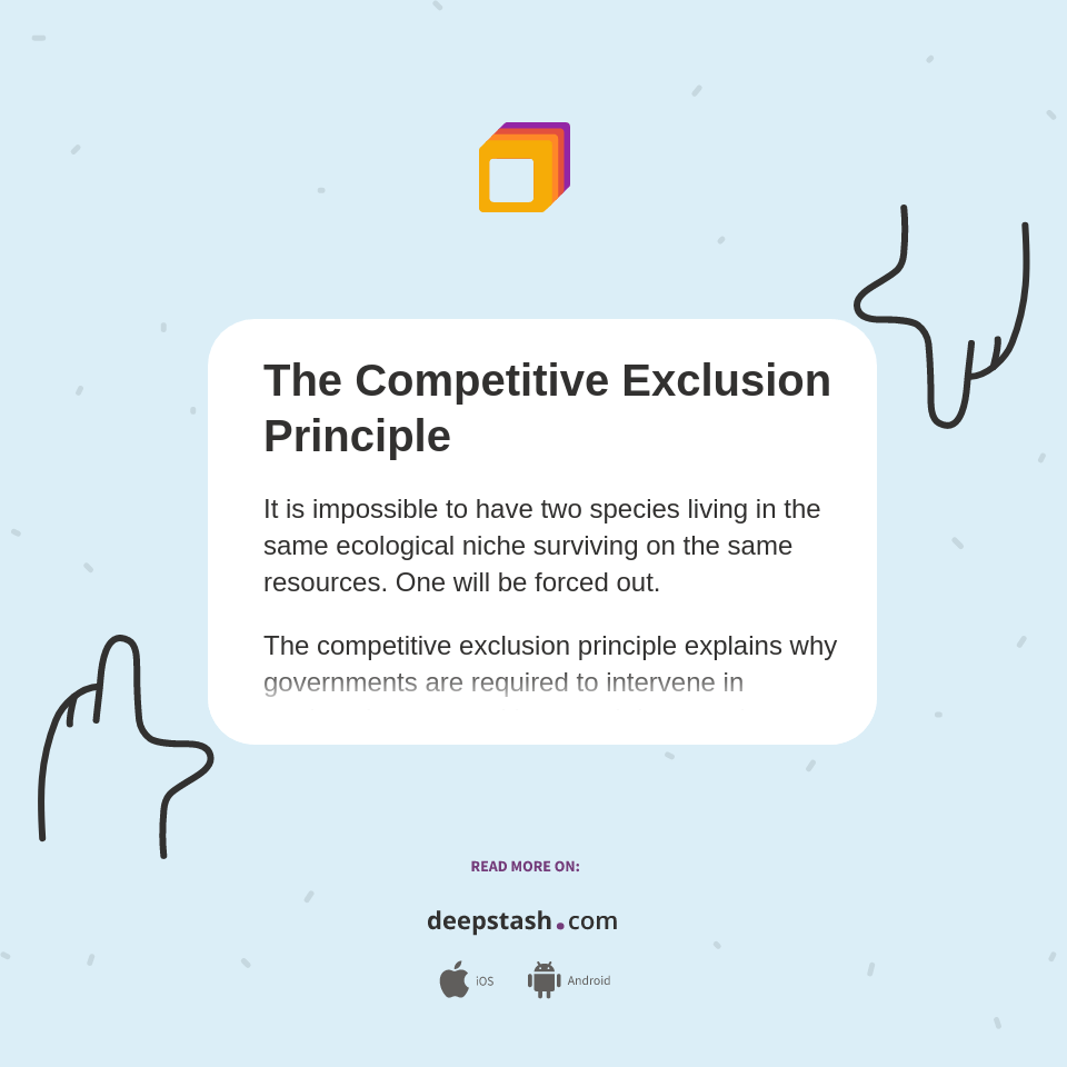 The Competitive Exclusion Principle Deepstash