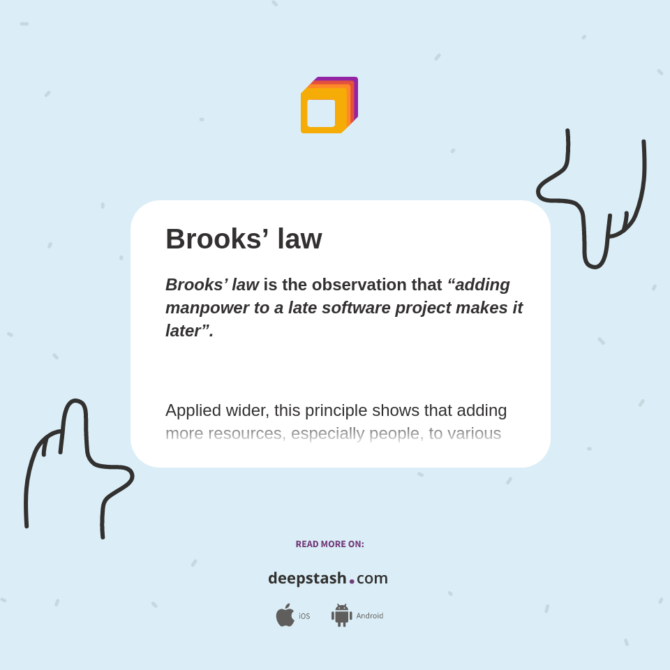 Brooks’ law Deepstash