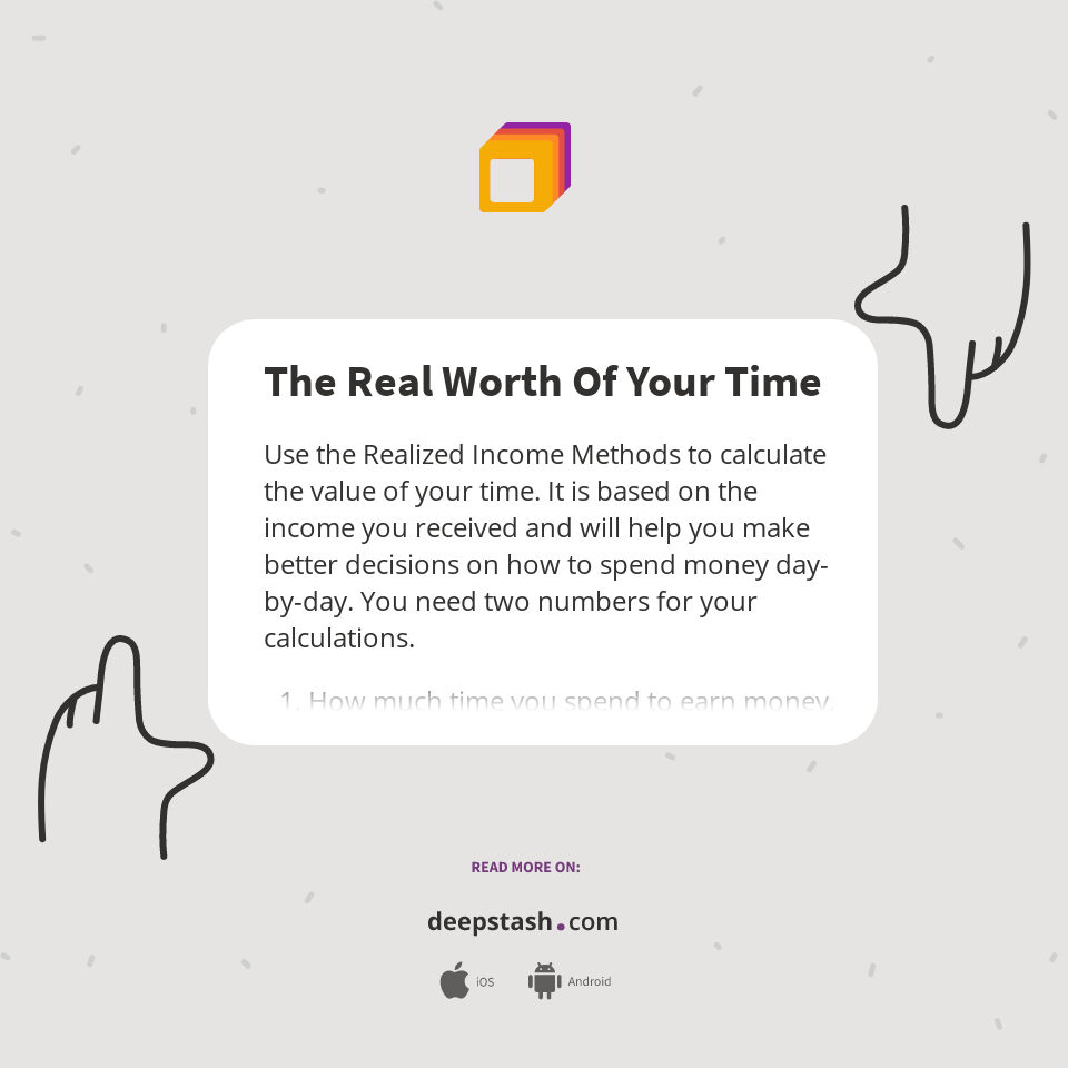 The Real Worth Of Your Time Deepstash