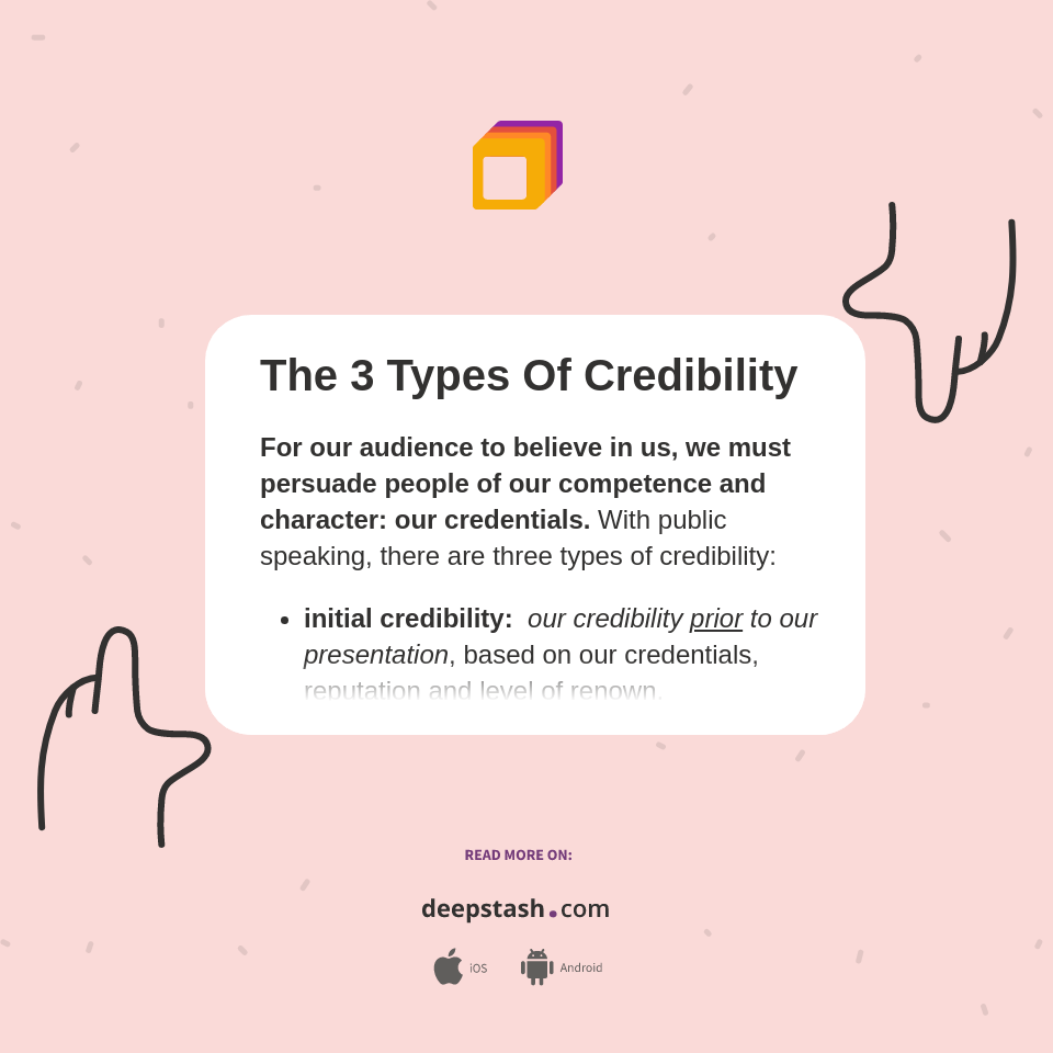 The 3 Types Of Credibility Deepstash