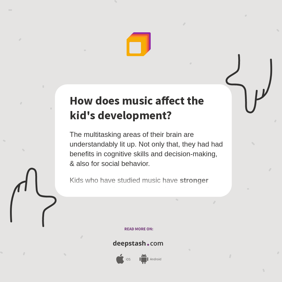 How does music affect the kid's development? Deepstash