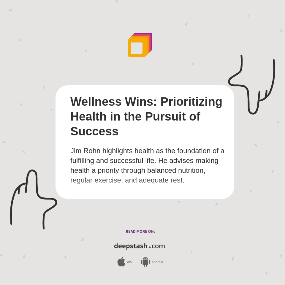 Wellness Wins Prioritizing Health in the Pursuit of Success Deepstash