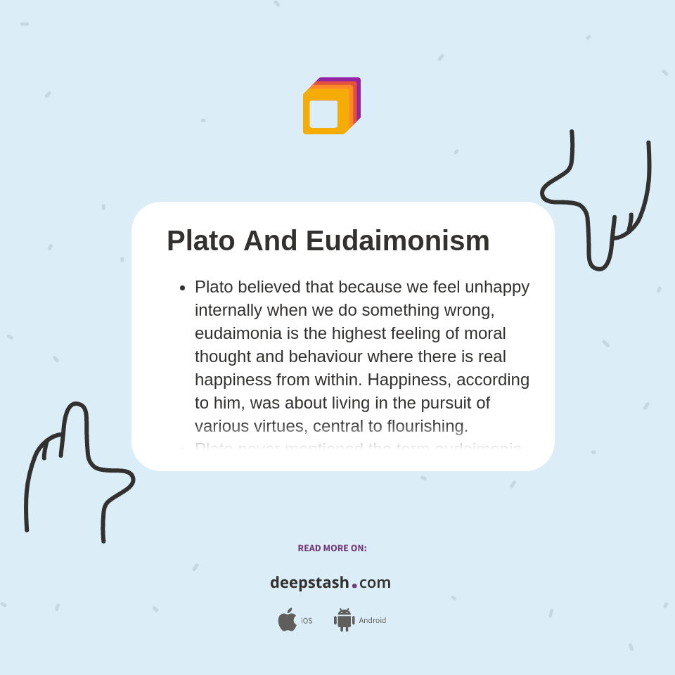 Plato And Eudaimonism Deepstash
