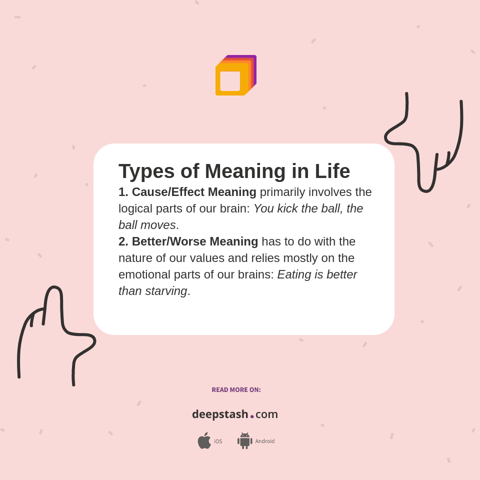 Types of Meaning in Life Deepstash