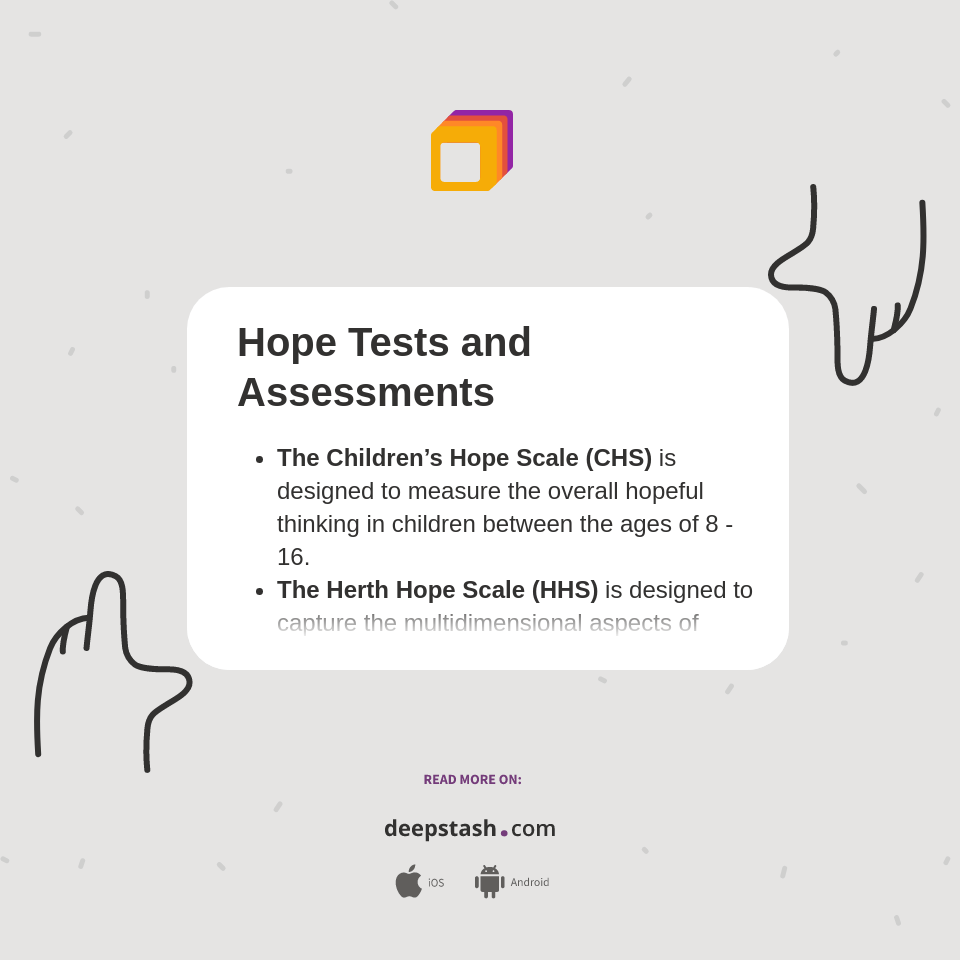 Hope Tests and Assessments Deepstash