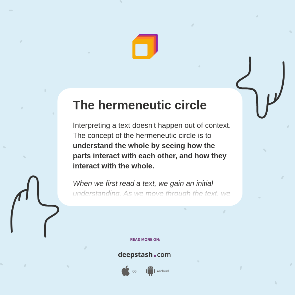 The hermeneutic circle Deepstash