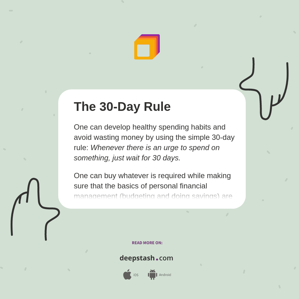 The 30Day Rule Deepstash